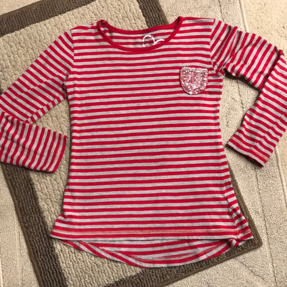 Girls Red Tag Girls Long Sleeve Tee